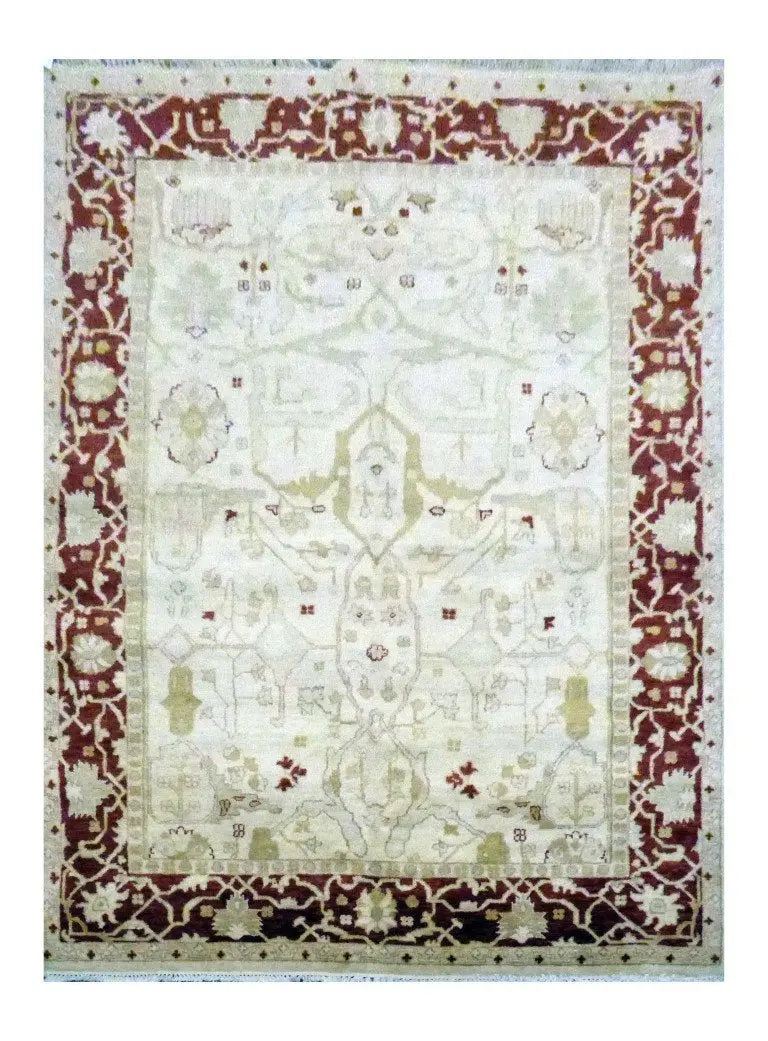 One Of The Kind Afghani Khotan Rug 8' x 5'6"